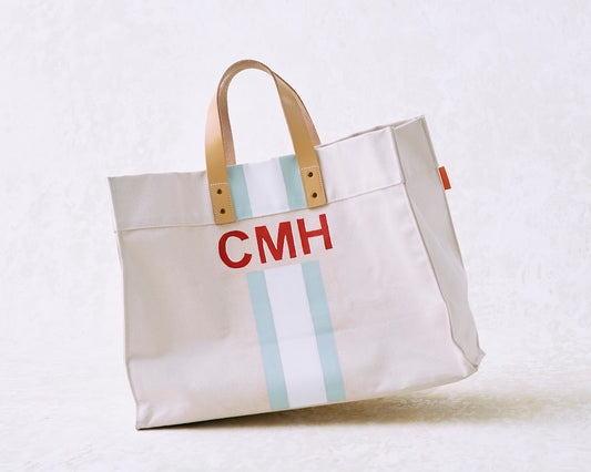 monogram canvas tote