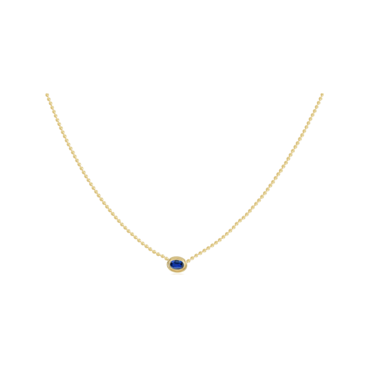Kyanite Bezel Necklace