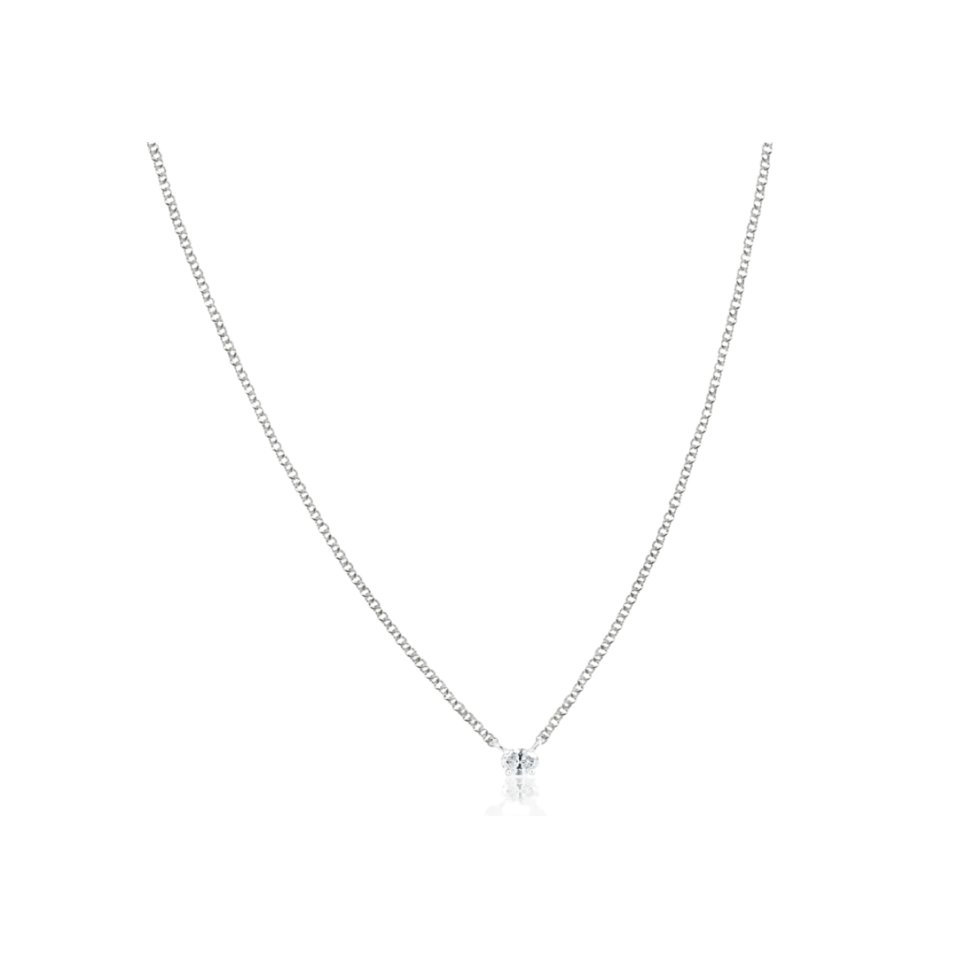 Randall Diamond Solitaire Necklace