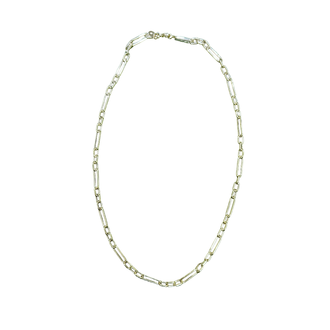 14K Mixed Paperclip Chain