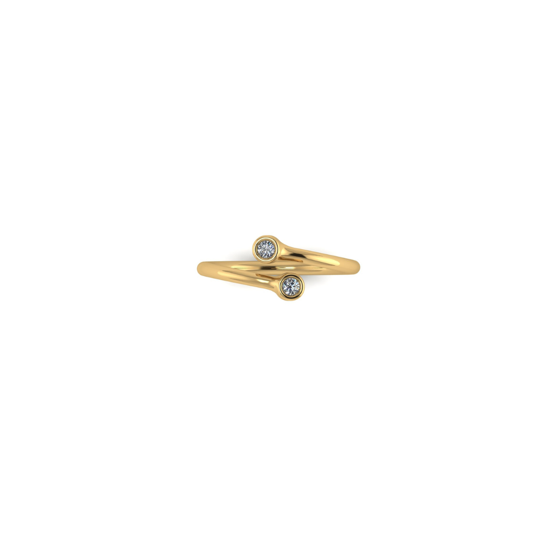 Lawson Twin Diamond Pinky Ring