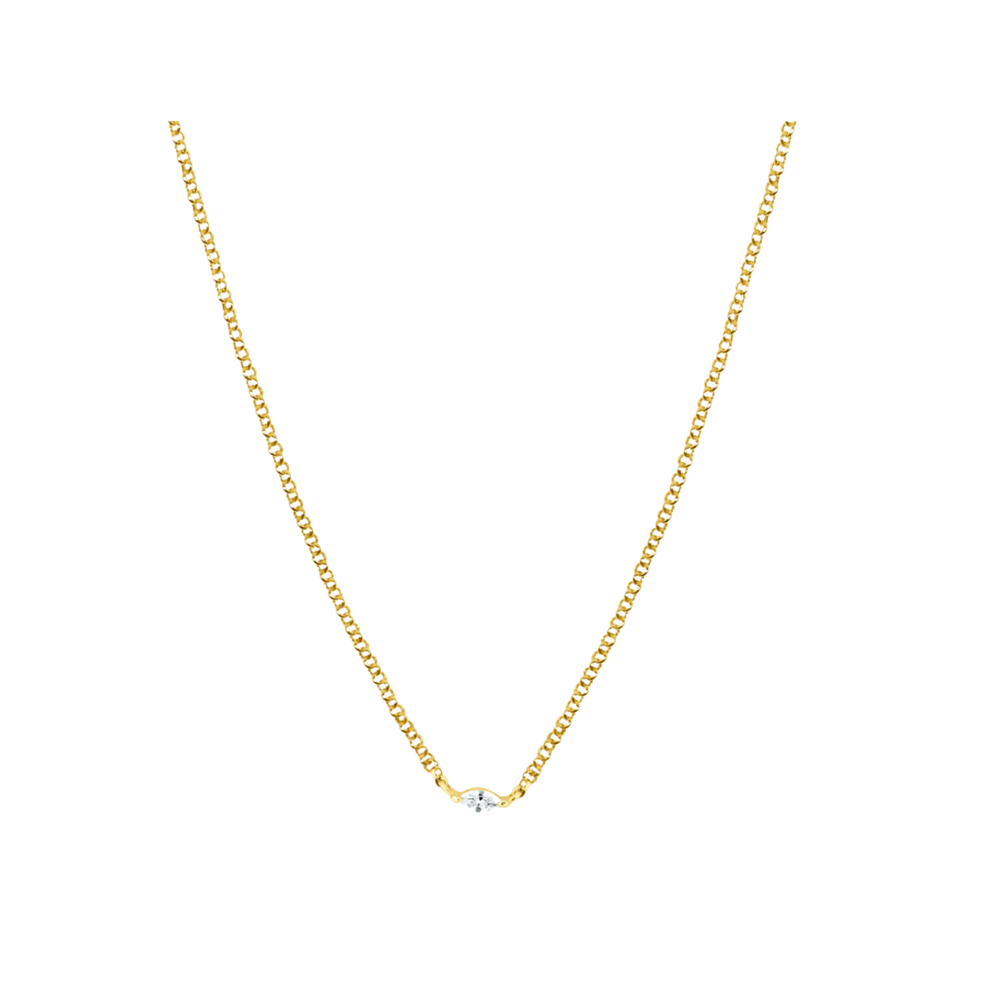 Randall Diamond Solitaire Necklace