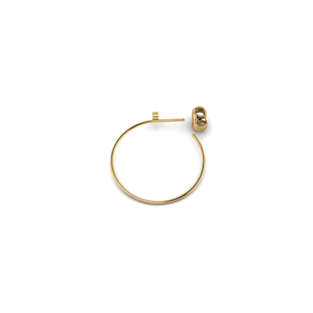 Lawson Diamond Bezel Hoop