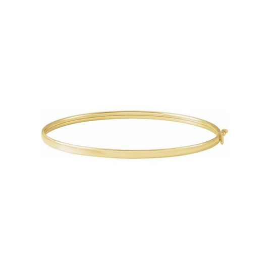 14K Classic Gold Bangle – Henri Noël