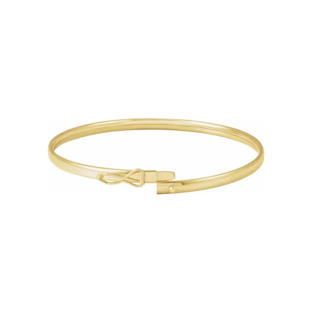 14K Classic Gold Bangle – Henri Noël
