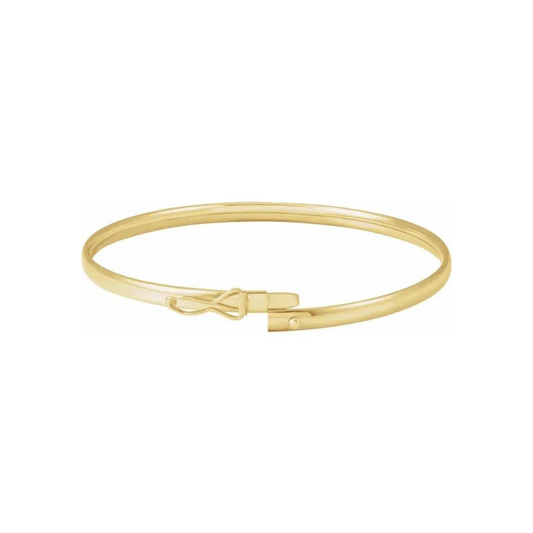 14K Classic Gold Bangle – Henri Noël