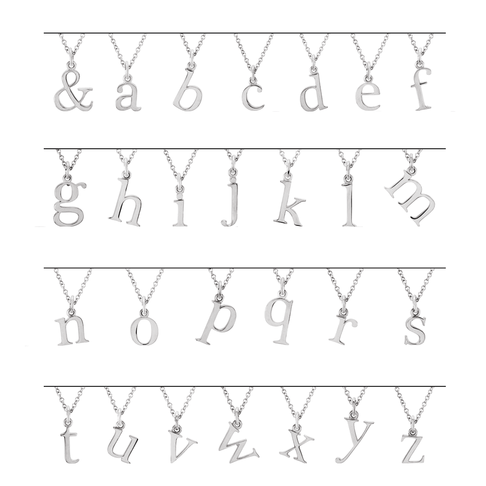 14k Initial Necklace – Henri Noël