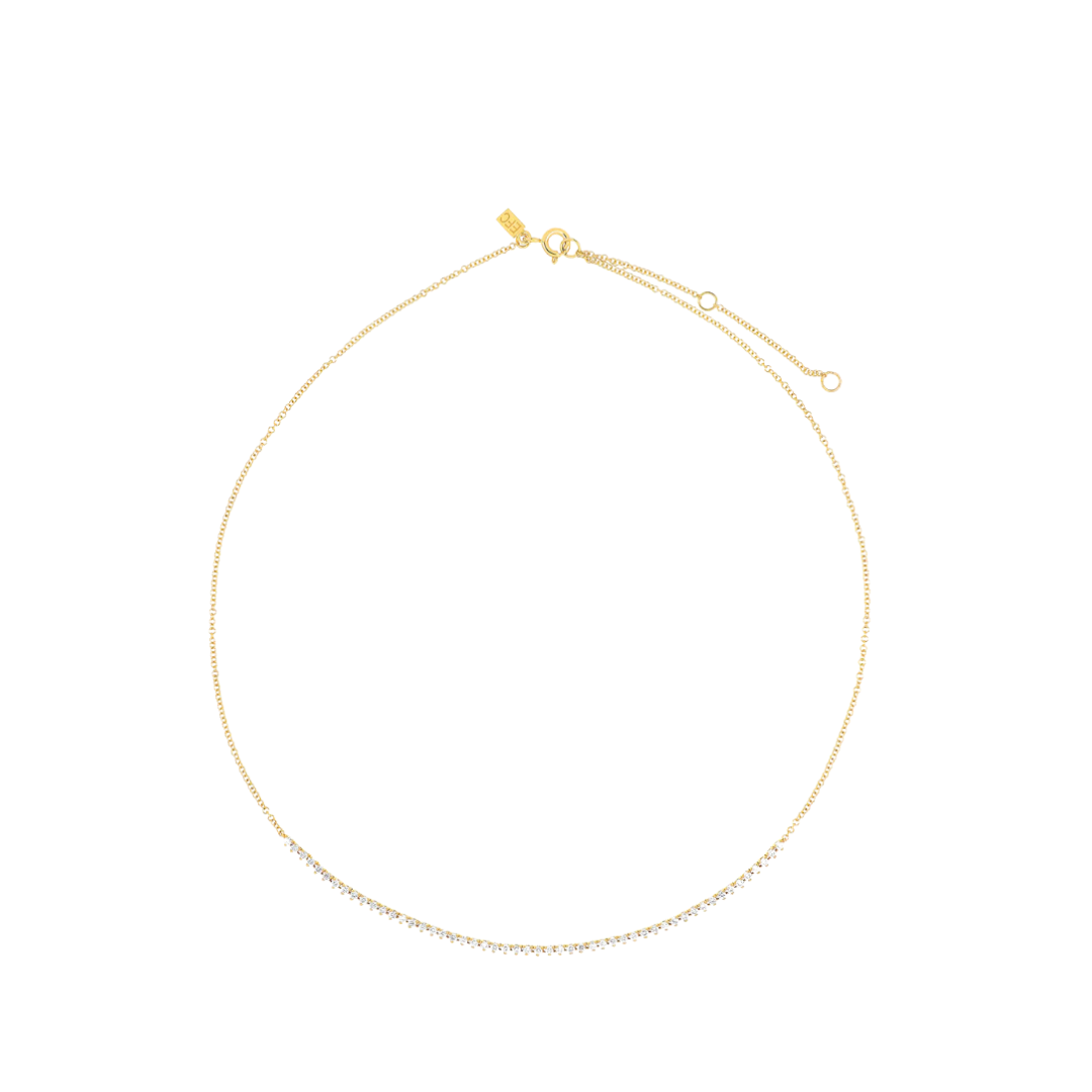 Diamond Line Tennis Necklace