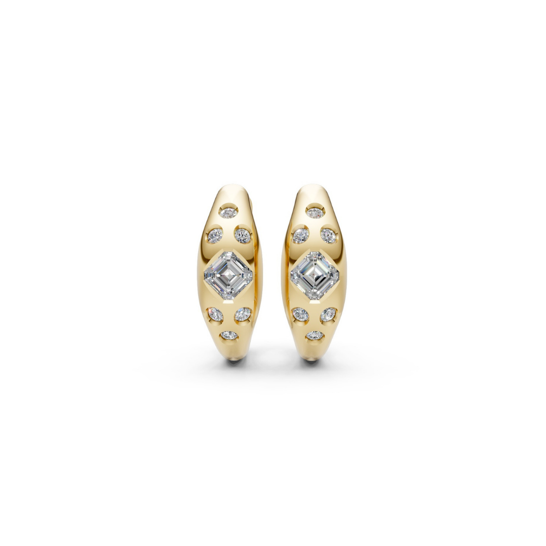 Diamond Sky Mini Hoops