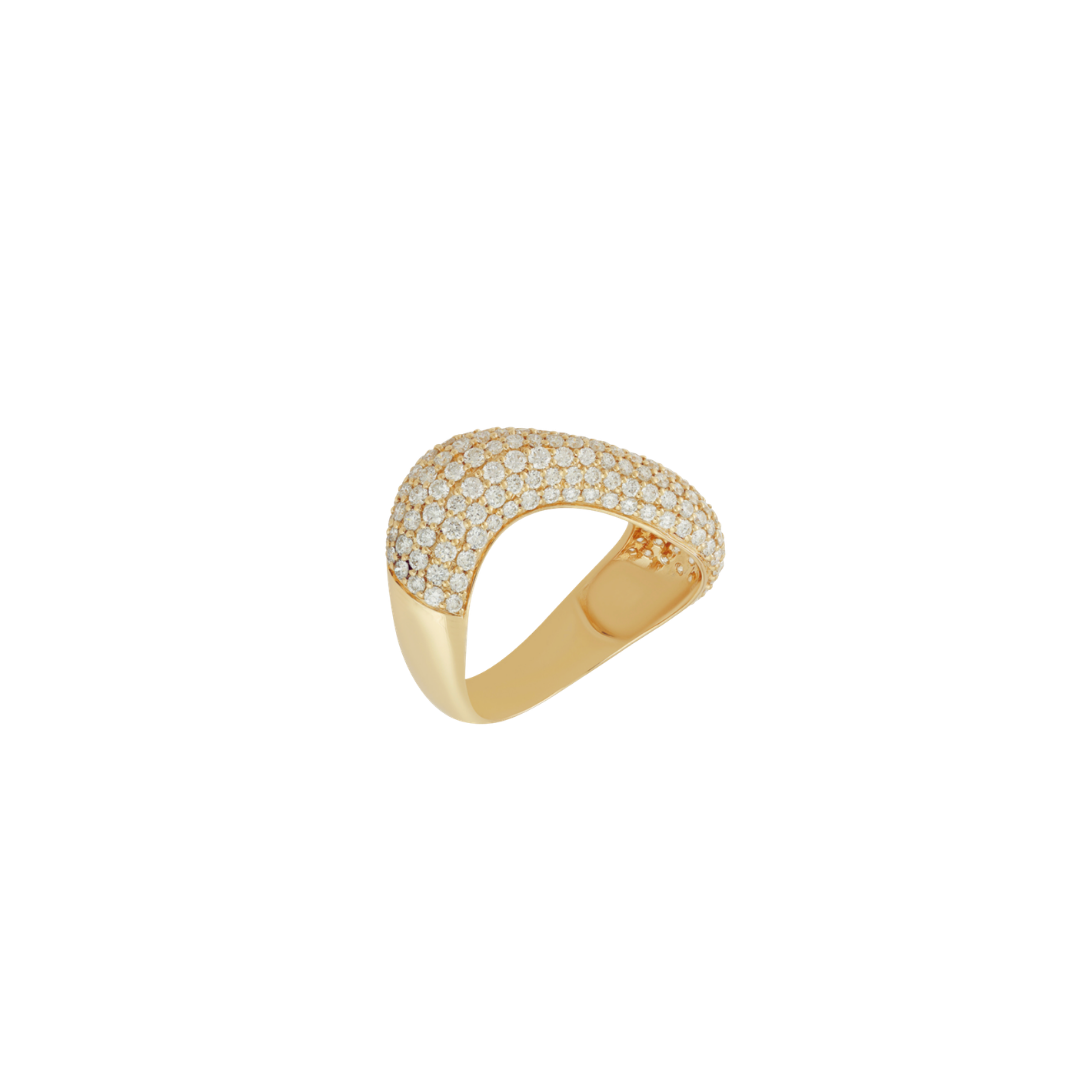 Diamond Pavé Wave Ring