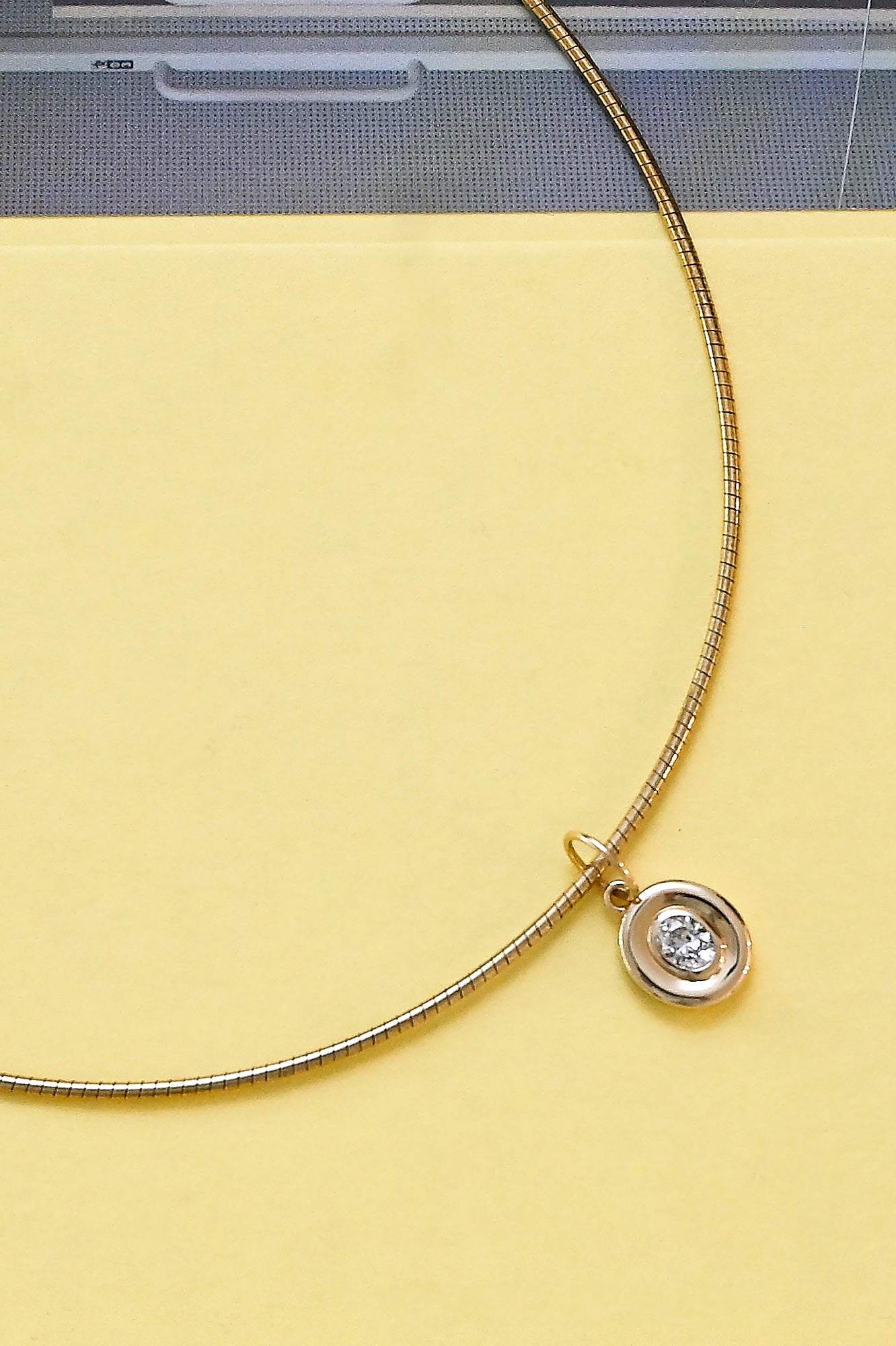 14K Gold Wire Necklace