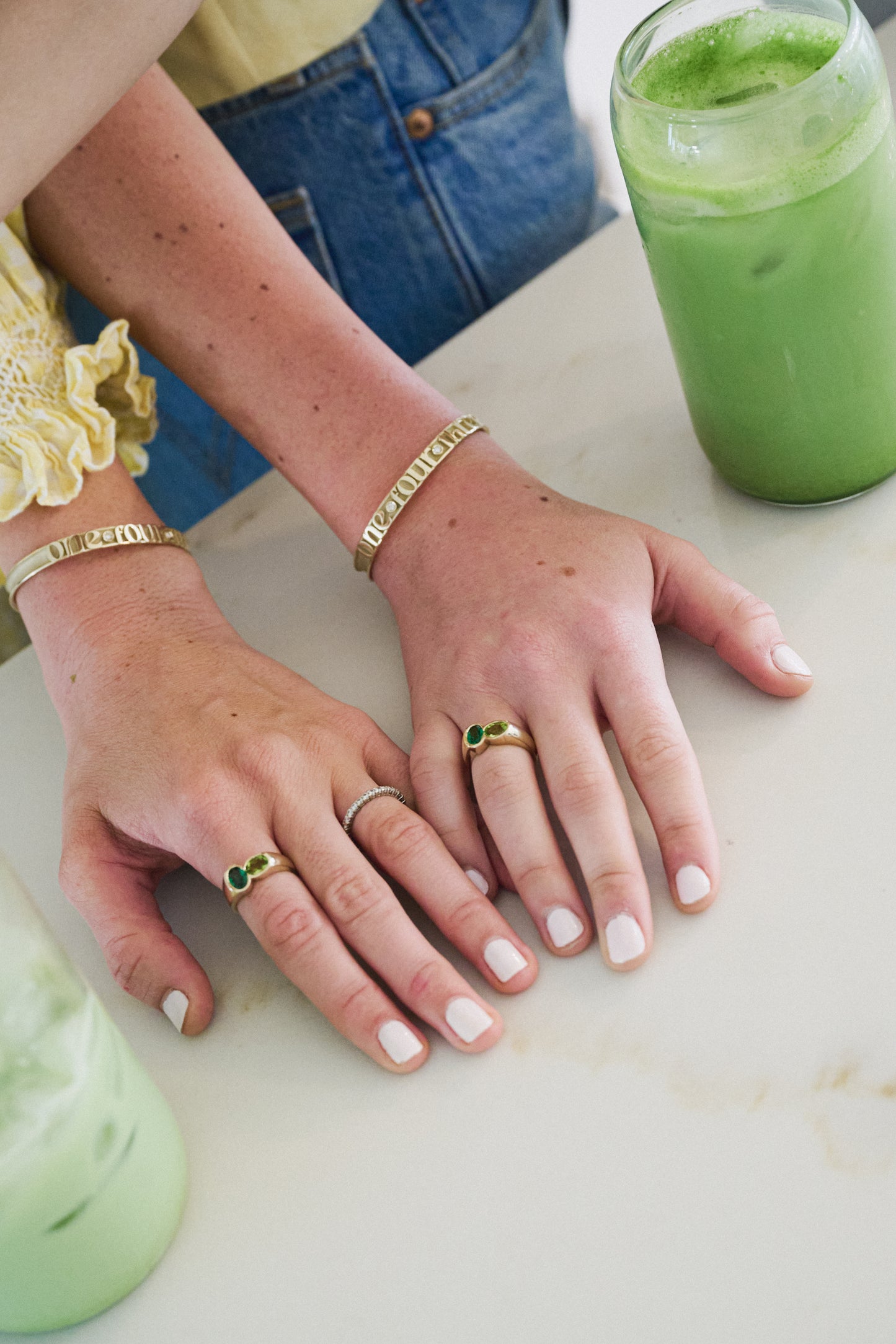 Matcha Milkshake Gemstone Ring