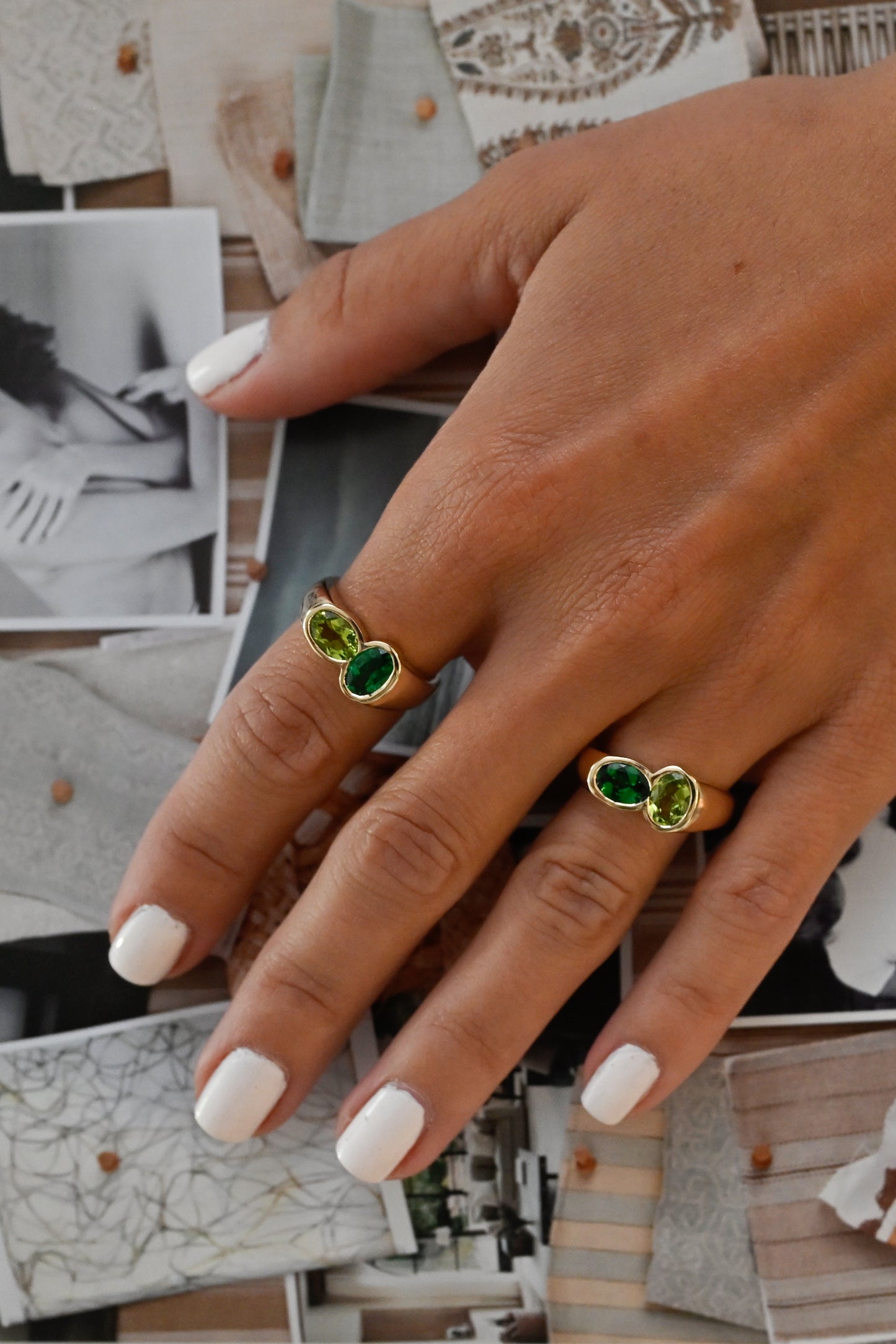 Matcha Milkshake Gemstone Ring