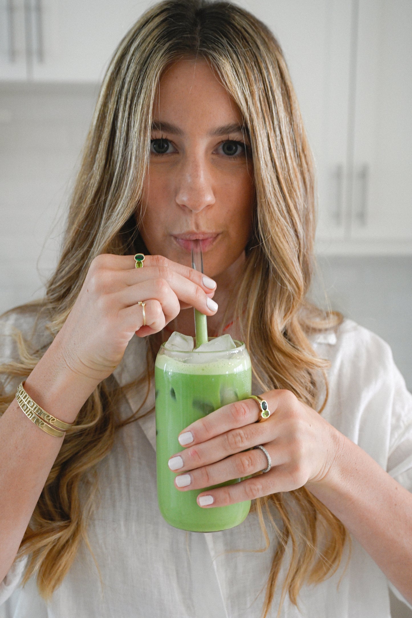 Matcha Milkshake Gemstone Ring
