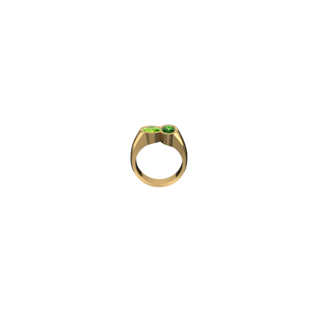 Matcha Milkshake Gemstone Ring