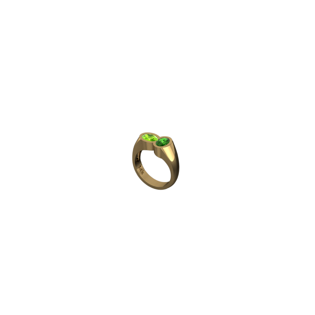 Matcha Milkshake Gemstone Ring
