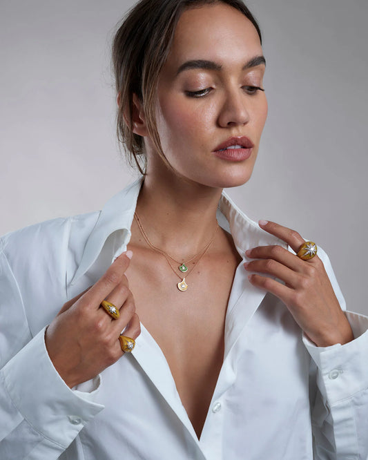 Selim Mouzannar - Fish for Love Kiwi Necklace