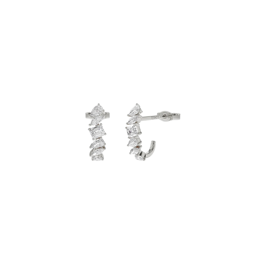 Multi Shape Diamond Half Hoops – Henri Noël