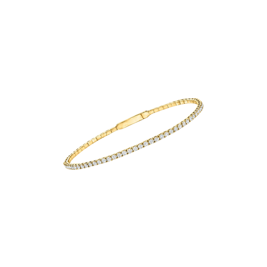 Prong Set Diamond Flex Bangle