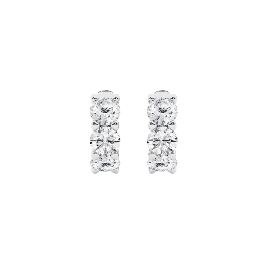3 Diamond Mini Huggies – Henri Noël