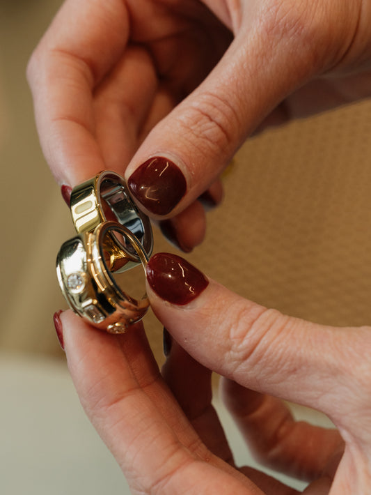 Diamond Bubble Oura Ring Cover – Henri Noël