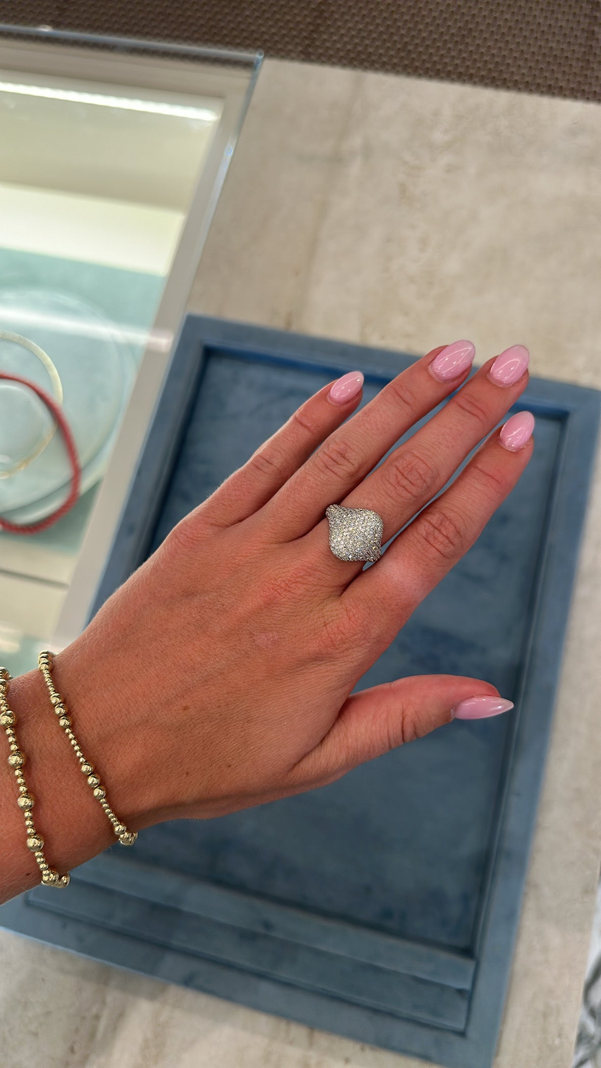 Pave Diamond Signet Ring – Henri Noël