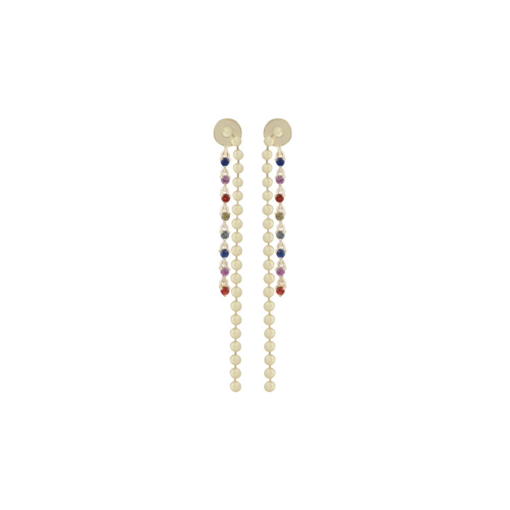 Gold and Sapphire Drop Earrings – Henri Noël