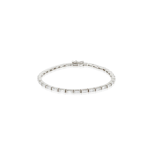 Baguette Diamond Tennis Bracelet