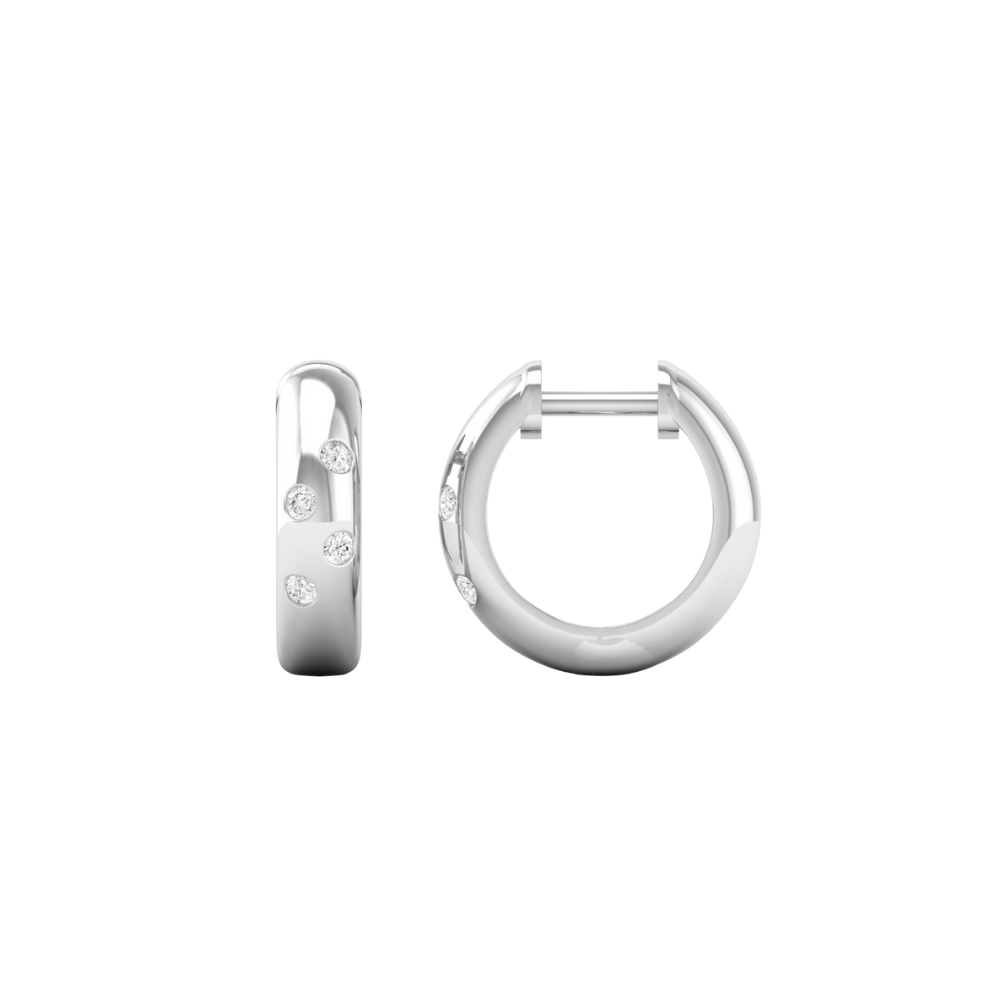 Mini Sky Diamond Huggies – Henri Noël