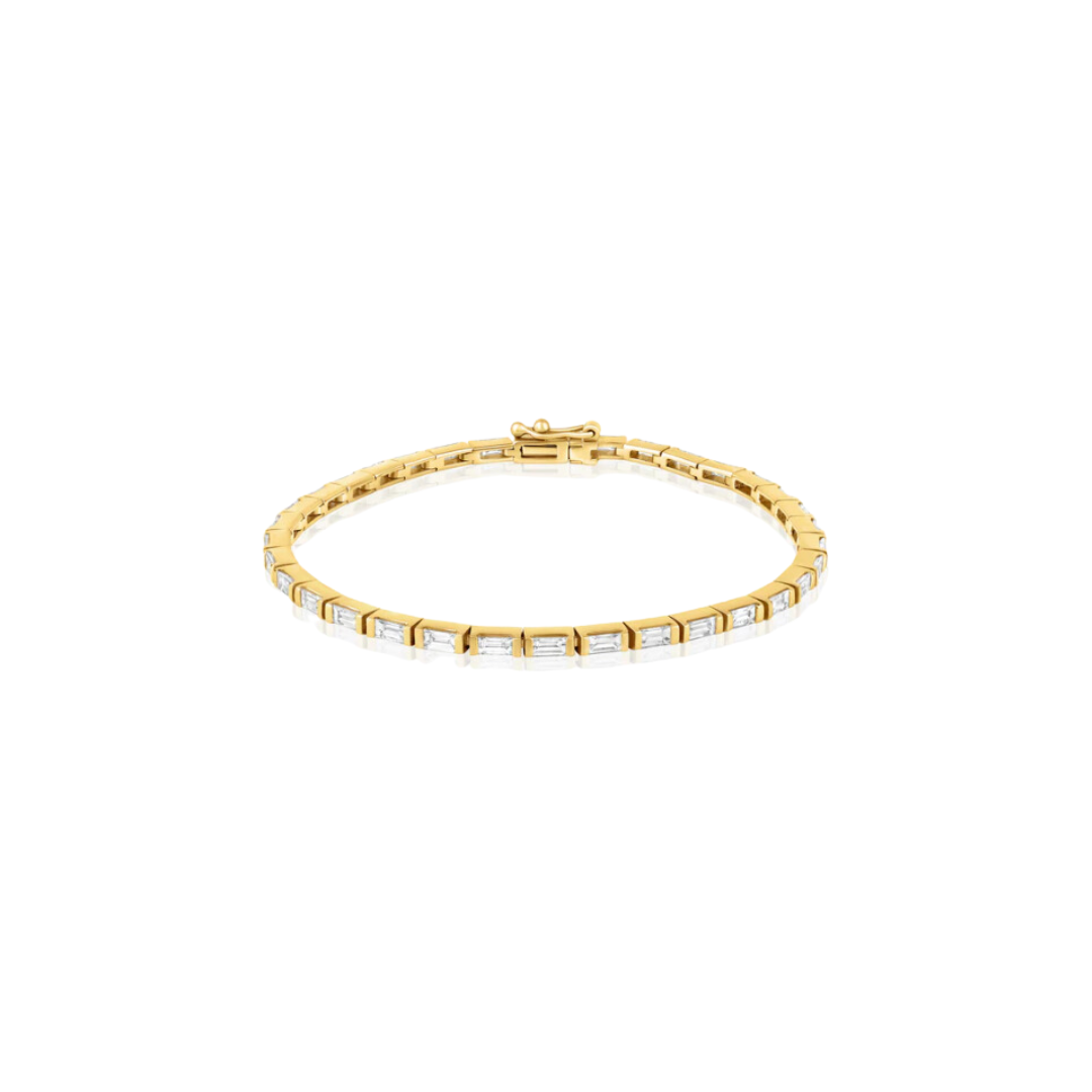 Baguette Diamond Tennis Bracelet