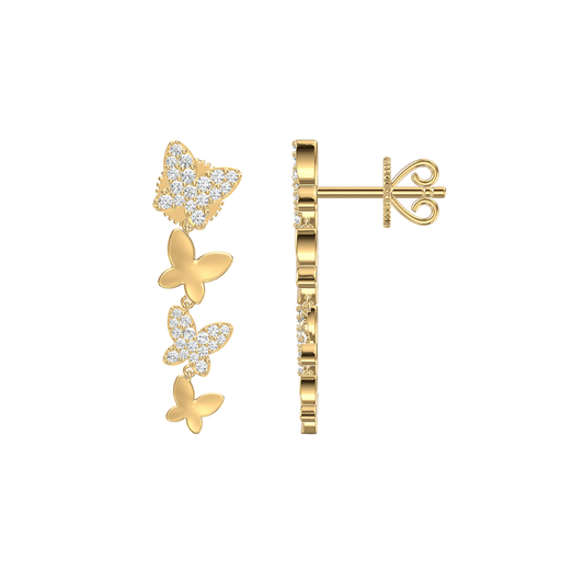 Graduated Diamond Butterfly Drops – Henri Noël