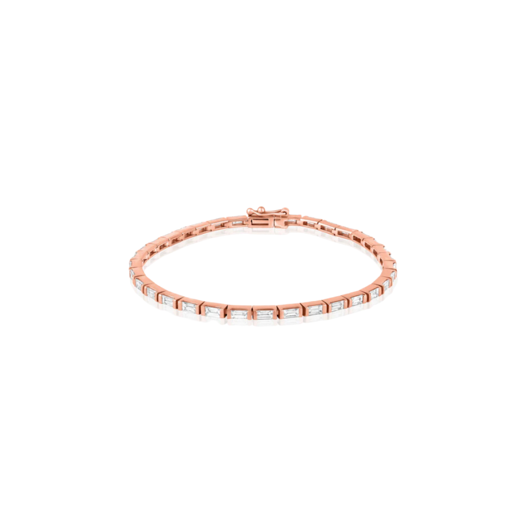 Baguette Diamond Tennis Bracelet