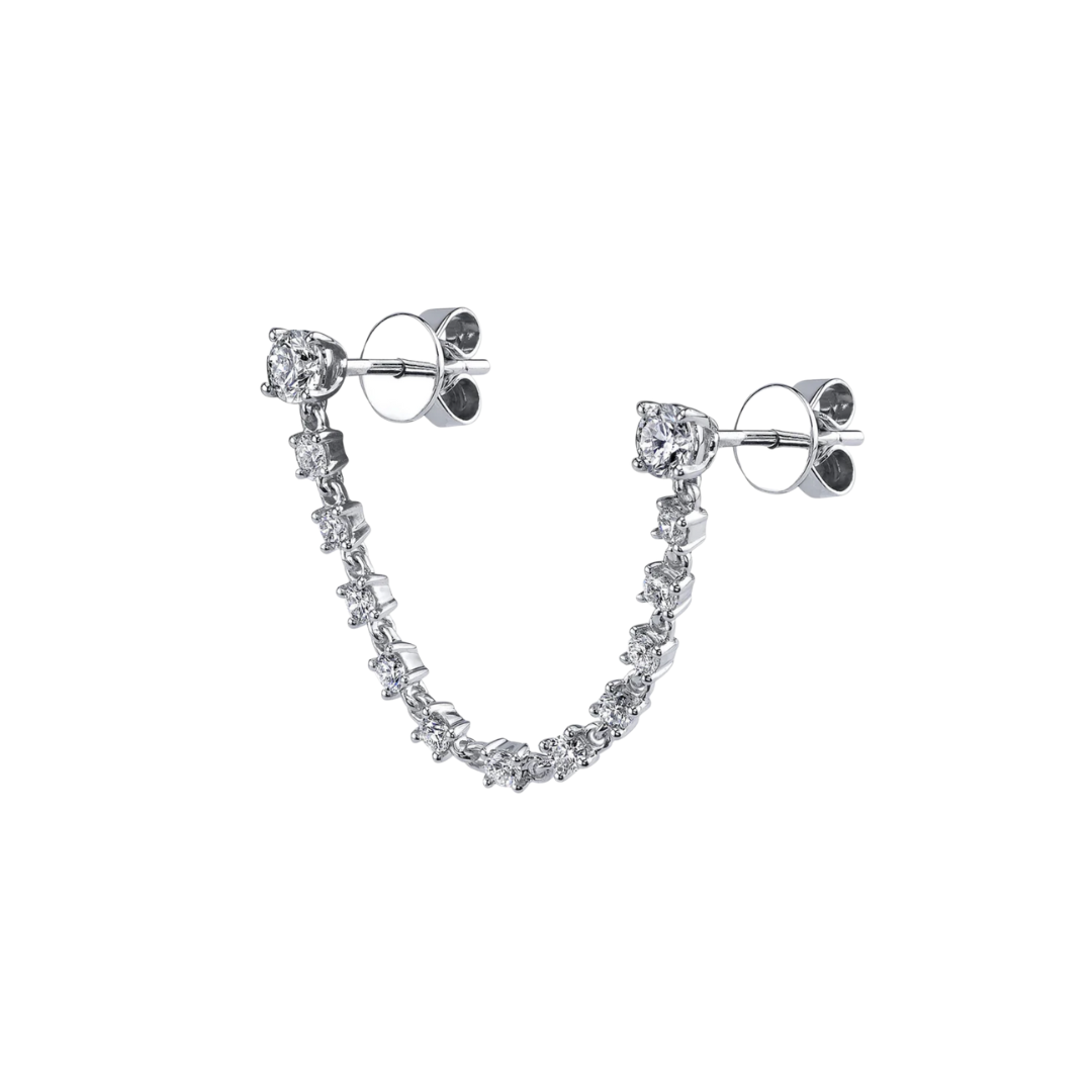 Diamond Jump Rope Tennis Earrings