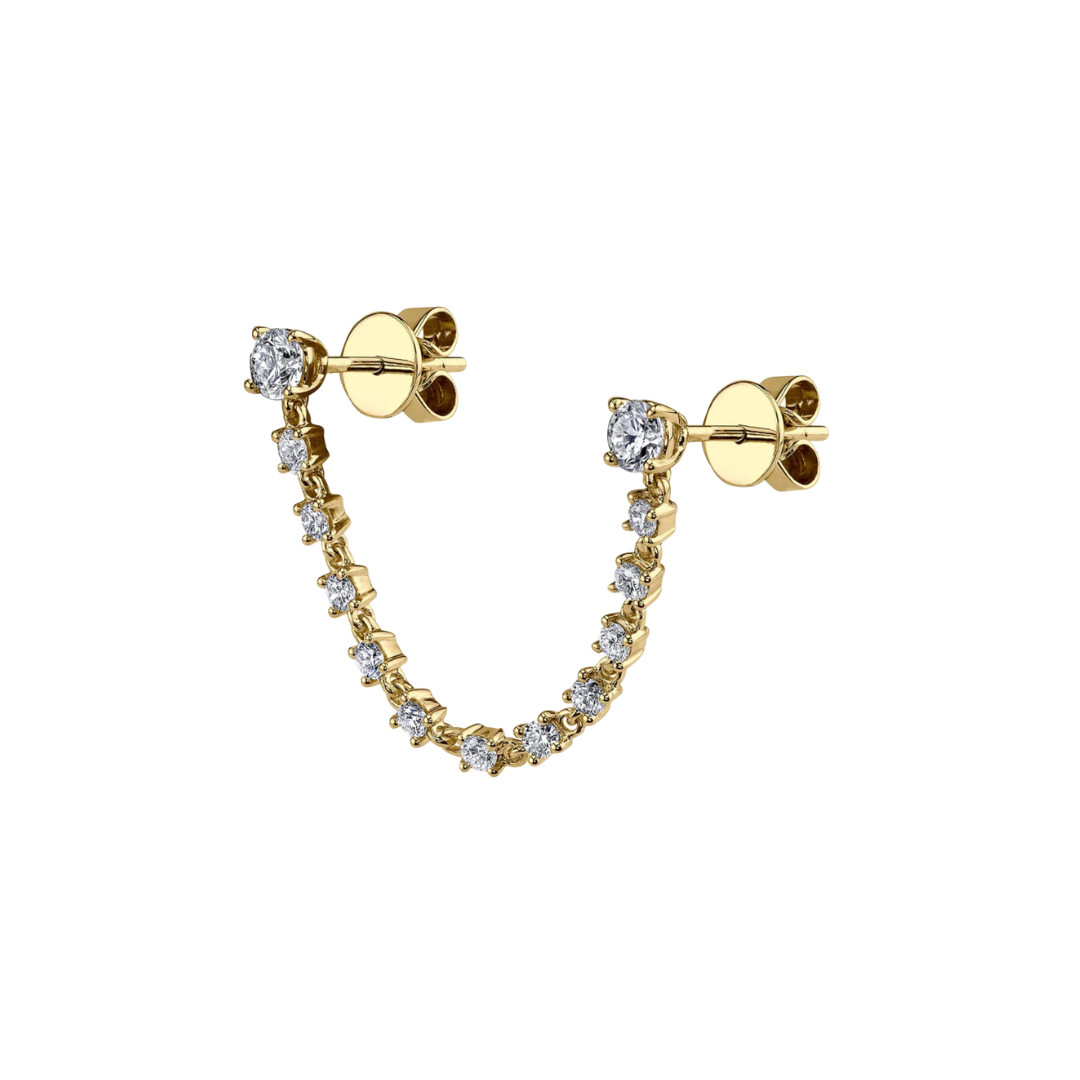 Diamond Jump Rope Tennis Earrings