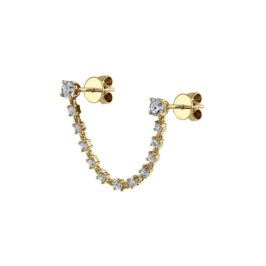 Diamond Jump Rope Tennis Earrings