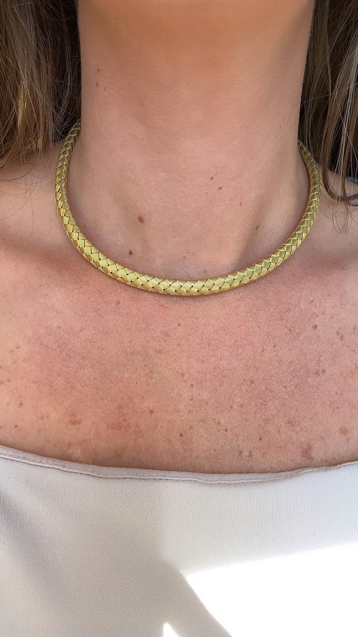 Vintage Gold Rope Choker