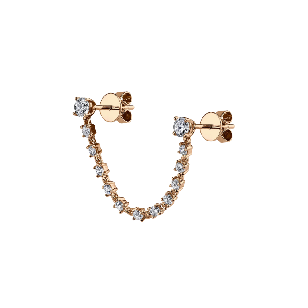Diamond Jump Rope Tennis Earrings