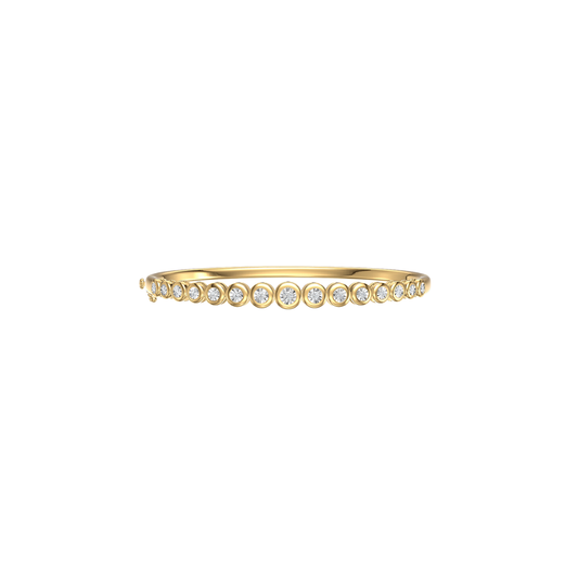 Graduated Diamond Bezel Bangle