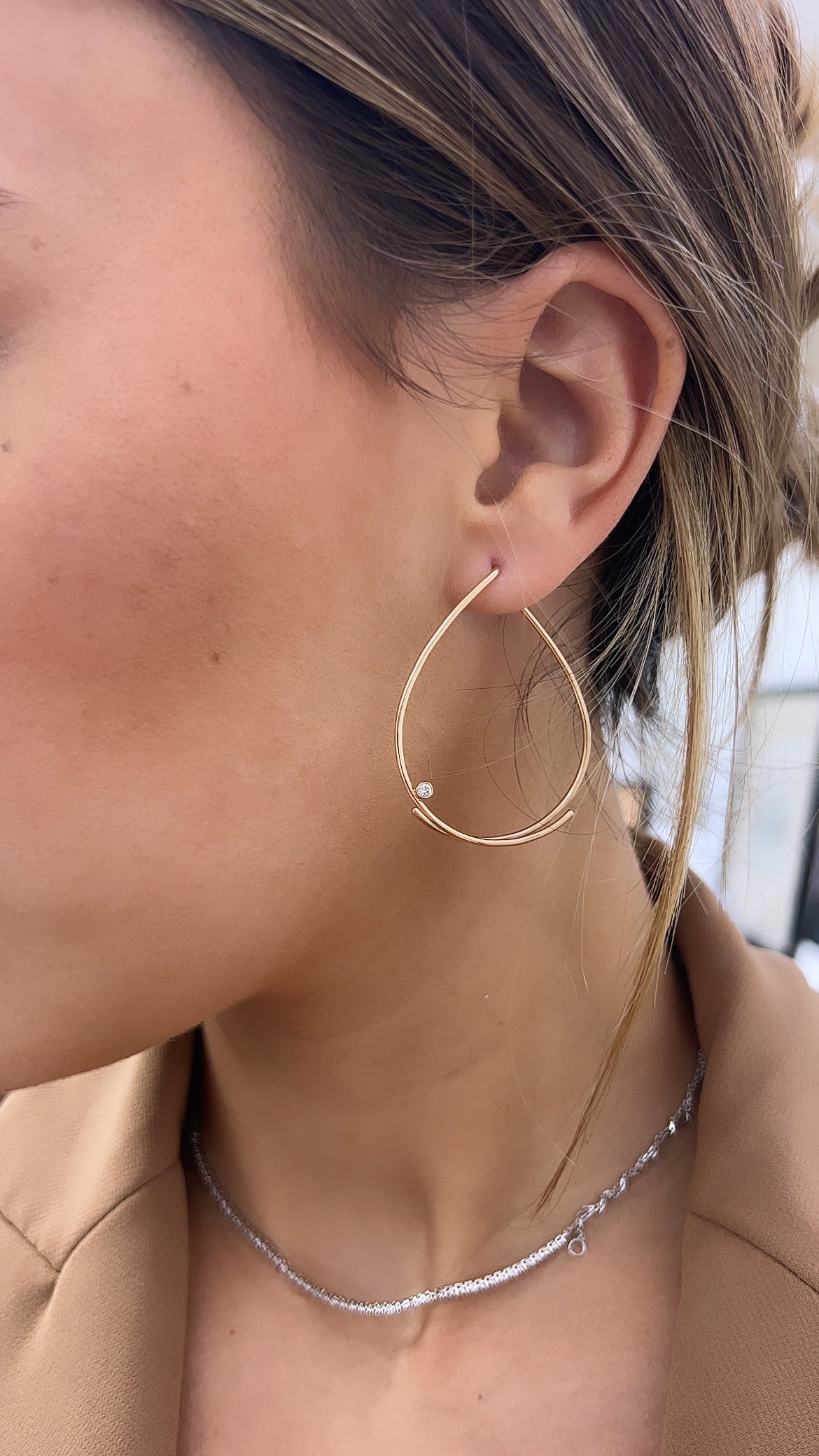 Marylebone Diamond Hoops