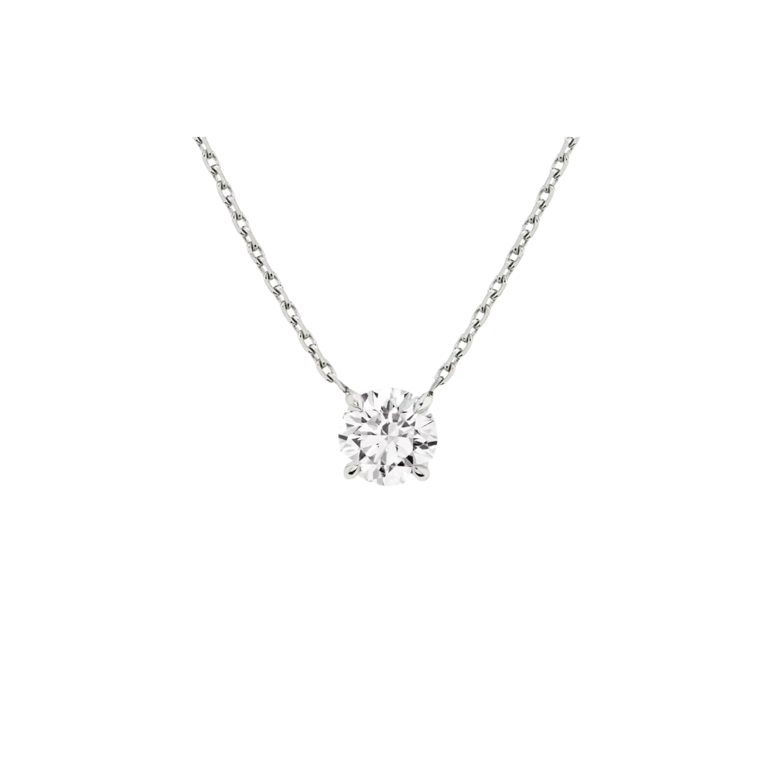 Adjustable Prong Diamond Necklace – Henri Noël