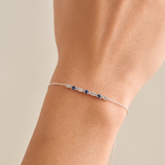Adjustable Sapphire and Diamond Bracelet – Henri Noël