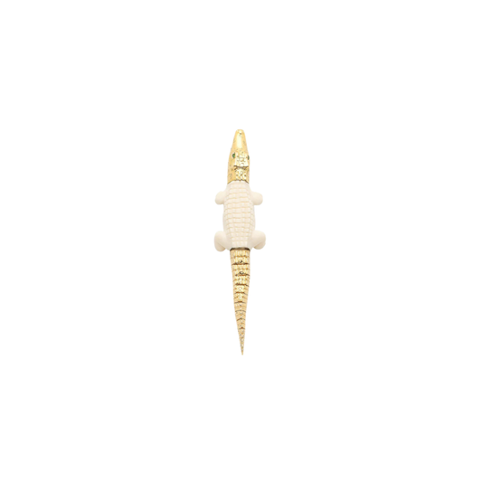 Alligator Mammoth Bite Earring Large – Henri Noël
