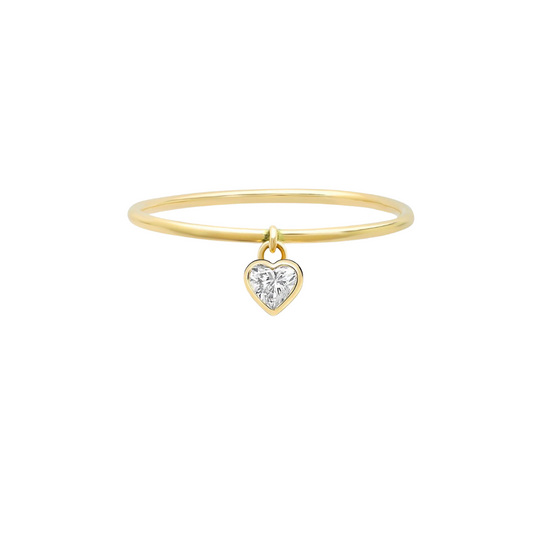 Amore Diamond Heart Ring – Henri Noël