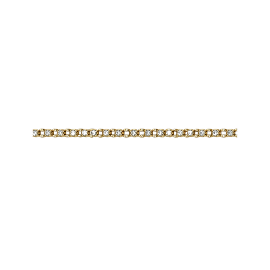 Bezel Diamond Box Bracelet