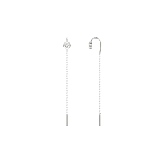 Bezel Diamond Earring Threaders – Henri Noël