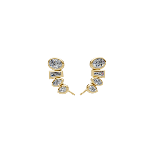 Bezel Mixed Shape Diamond Climbers – Henri Noël