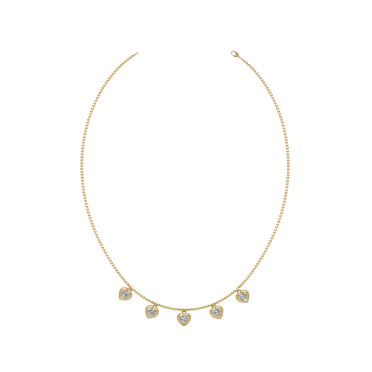 Bezel Heart Diamonds Choker – Henri Noël