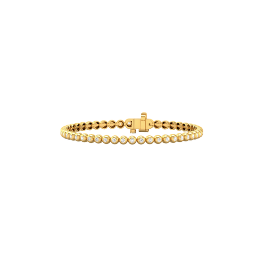 Bubble Bezel Diamond Tennis Bracelet – Henri Noël