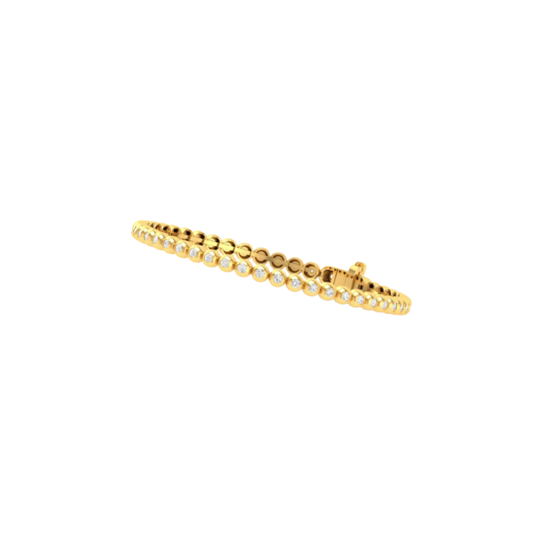Bubble Bezel Diamond Tennis Bracelet – Henri Noël