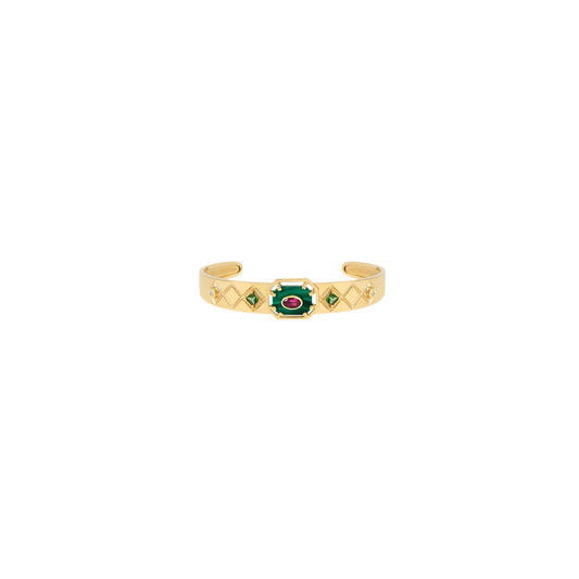 Carolina Neves- Geometric Textured Bracelet – Henri Noël